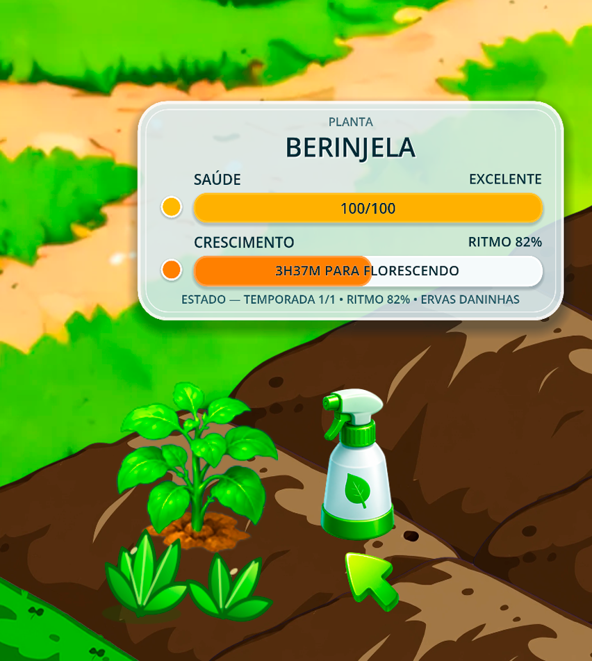 Tela do sistema remova ervas daninhas