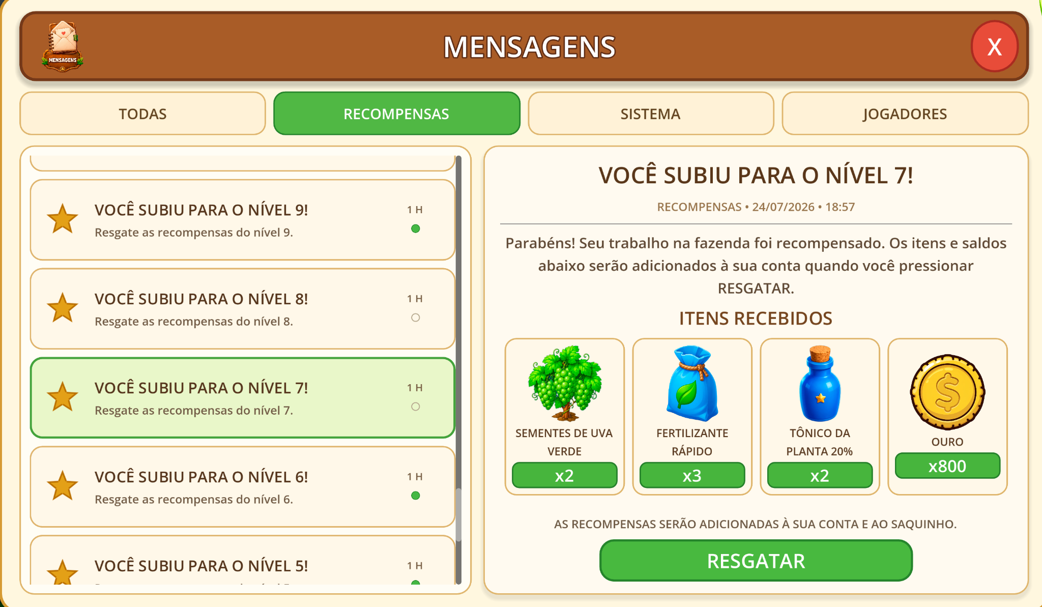 Mensagens